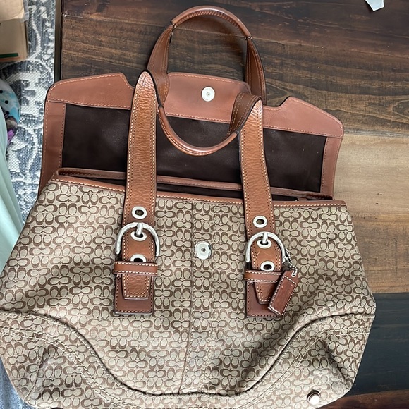 Coach Satchel + Matching Wallet - Picture 5 of 12